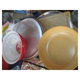 Collection of stainless steel pots ...