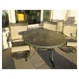 Lightweight metal Black Round patio...