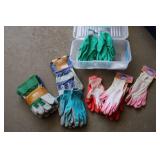 Lot of gardening gloves...