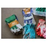 Lot of gardening gloves...