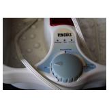 Foot bath and clothing iron...