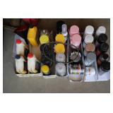 Mixed lot of spray paints, engine o...