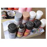 Mixed lot of spray paints, engine o...
