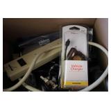 Box of mixed electric cords...