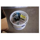 Box of tiling tools and supplies se...