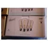 Tote of mixed light bulbs...