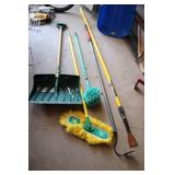 Shovel, mop, duster, scraper, and g...