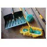 Shovel, mop, duster, scraper, and g...