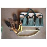 Garden tool bag with hand tools...
