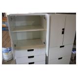 2 white storage cabinets 2ft by 20i...