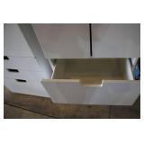 2 white storage cabinets 2ft by 20i...