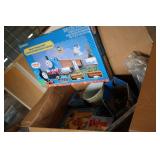 Box of assorted toys see photos...