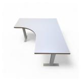 Knoll L Shaped Power Sit Stand Adjustable Height Desk Left Hand Return Retails for $2999