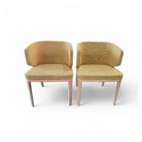 Two Geiger A Line Wing-Back Guest Side Chair designed by Khodi Feiz Retail $1600