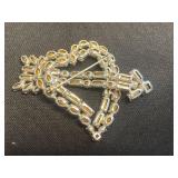 Emmons Brooch w Gold-Tone Heart Charm Jewelry Set: Bracelet, Earrings & Pin
