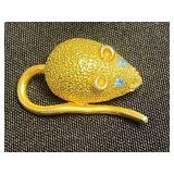 Vintage Gold-Tone Cat & Mouse Jewelry - Assorted Pins & Pendants