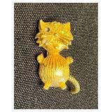 Vintage Gold-Tone Cat & Mouse Jewelry - Assorted Pins & Pendants