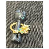 Vintage Gold-Tone Cat & Mouse Jewelry - Assorted Pins & Pendants