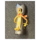 Vintage Gold-Tone Cat/Feline/Kitty Pins w Rhinestones