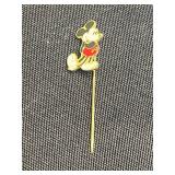 VTG Disney Minnie Mouse Enamel Pin & Vintage Gold-Tone Brooches - Collectible Jewelry Set Inc Napier