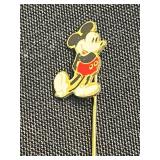 VTG Disney Minnie Mouse Enamel Pin & Vintage Gold-Tone Brooches - Collectible Jewelry Set Inc Napier