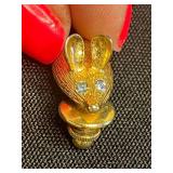 VTG Disney Minnie Mouse Enamel Pin & Vintage Gold-Tone Brooches - Collectible Jewelry Set Inc Napier