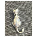 Super Cool VTG Collection of Cat Pins/Brooches Inc Gold-Tone Cat Crown Parure