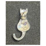 Super Cool VTG Collection of Cat Pins/Brooches Inc Gold-Tone Cat Crown Parure