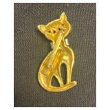 VTG Assortment of Cool Cat Pins Inc Crown & Green Eyes