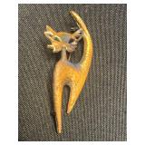 VTG Assortment of Cool Cat Pins Inc Crown & Green Eyes