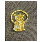 VTG Assortment of Cool Cat Pins Inc Crown & Green Eyes