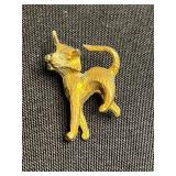VTG Assortment of Cool Cat Pins Inc Crown & Green Eyes
