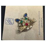 Vintage Costume Brooch Lot - Cats!! Inc Trifari