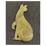 Vintage Costume Brooch Lot - Cats!! Inc Trifari