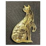 Vintage Costume Brooch Lot - Cats!! Inc Trifari