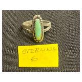 Sterling Turquoise Rings & Gold-Tone Chain Necklace - Vintage Jewelry Set