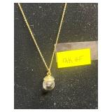 12K GF Chain w Mustard Seed Pendant, Gold-Tone & Silver Multi-Chain Necklace w Pendant & 925 Turquoise Enamel Rings