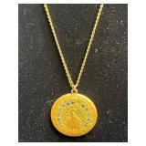 GF JGF Peacock Locket, 925 Rings (1 Turquoise), Chico Silver Tone Belt, Silver Tone Necklace w Heart Pendant & More!