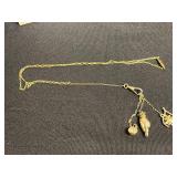Lauren Conrad Necklace - 2 Necklaces, Pendants & Enamel Charms w Travel Bag