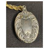 Vintage Jewelry Set: 2 Necklaces with Ornate Pendants, Tassel Drop & Floral Charms, 12K GF Chain w Floral Locket, Bunny Pin & More!