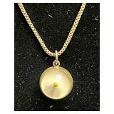 VTG Misc Necklace Set w Mustard Seed Pendant, Agate Pendant, Bead Accents, Pill Box & Earrings