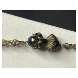 VTG Misc Necklace Set w Mustard Seed Pendant, Agate Pendant, Bead Accents, Pill Box & Earrings