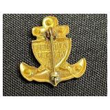 Gold-Tone Nautical Anchor Pin Set inc Vogue Fish on Rod Pin & More!