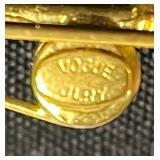 Gold-Tone Nautical Anchor Pin Set inc Vogue Fish on Rod Pin & More!