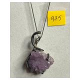 Amethyst Pendant Necklace on 925 Chain, 12K GF Charm Bracelet, Panetta Fish Pin, Earrings & More!