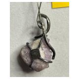 Amethyst Pendant Necklace on 925 Chain, 12K GF Charm Bracelet, Panetta Fish Pin, Earrings & More!