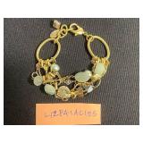 Beautiful Lizpaiacios Bracelet, French Franc Coin Double Clip Brooch & Assorted Pin Lot