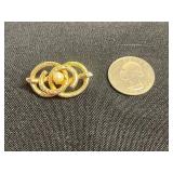 VTG Spanish 1 Peseta Coin Pendant Necklace, Wild Byrde Pin, Earrings & Brooch