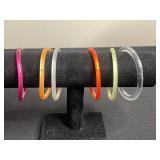 Bangles - Colorful Acrylic Bangles in 2 Sets of Indeed Bracelets