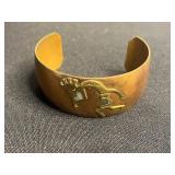 Vintage Enamel Floral Bracelet Set with Earrings & Copper Cuff & Scottie Dog Pendant